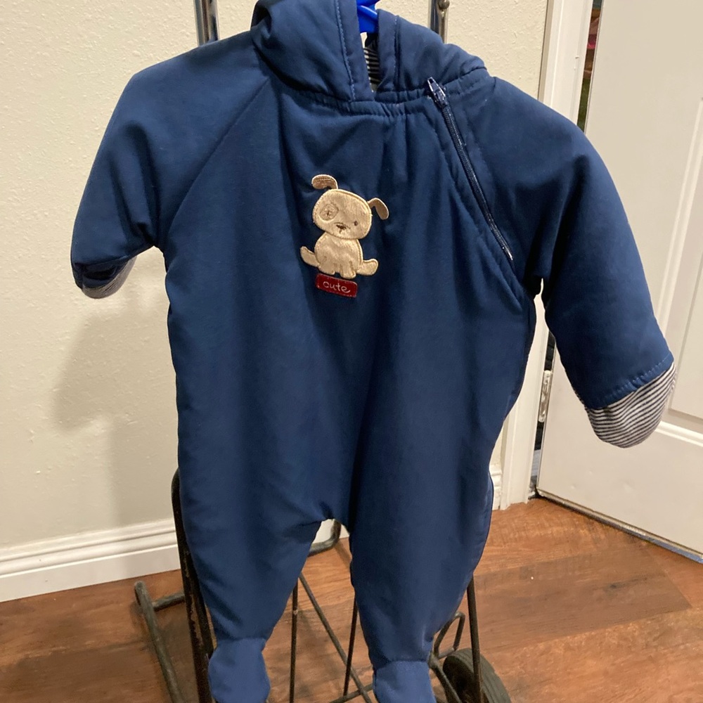 Child of Mine Carter’s onesie winter coat.